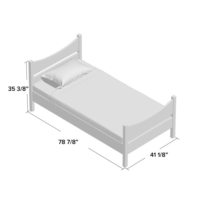 Kidkraft addison twin bed white hotsell